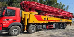 China Large Size Concrete Pump 2021 Sany Used Concrete Pump Truck 67M With Volvo Chassis In Eastern Asia wholesale