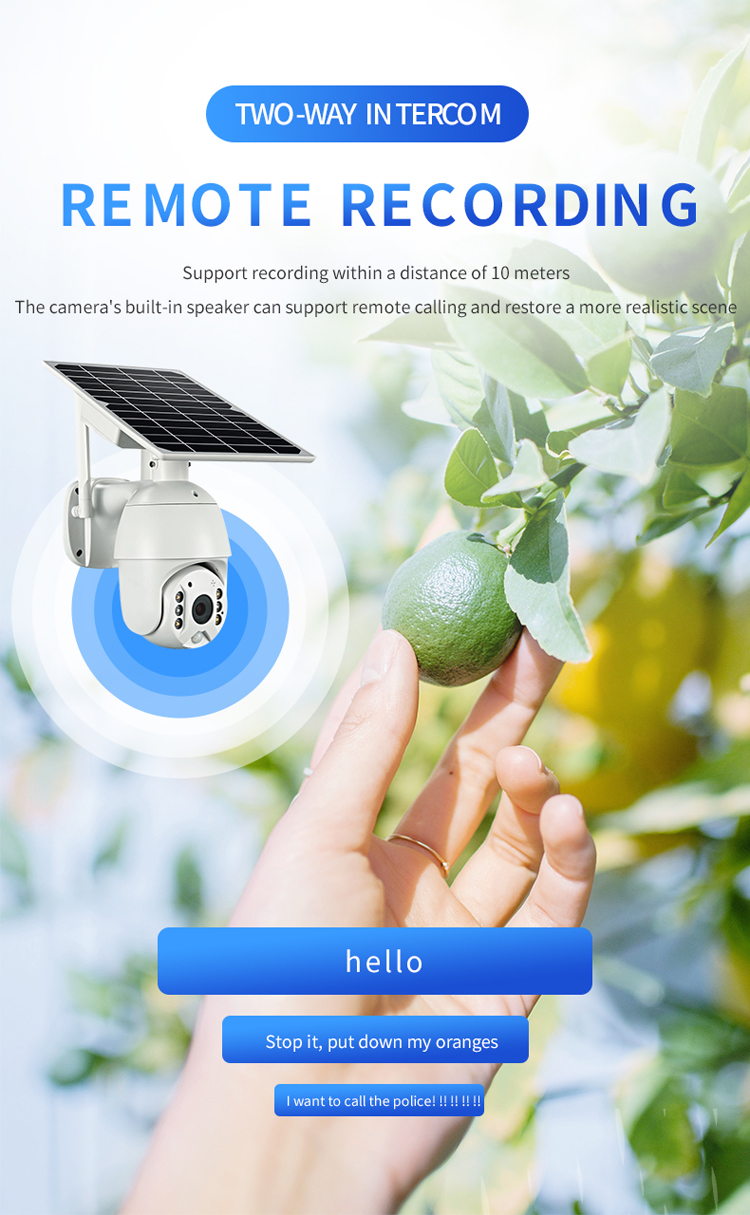 WiFi/4G Network Supply Mode Solar Flood Light With CCTV Camera For Outdoor Lighting
