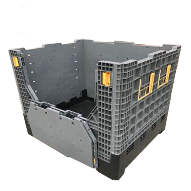 Shipping foldable plastic collapsible 1000x1000x1000 industri plastic pallet bin bulk pallet containers