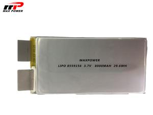 China 8559156 3.7V 8000mAh 30C Lithium Polymer Battery wholesale