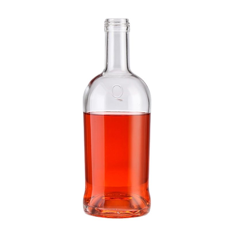 Customized Logo 750ml Glass Collar Metal Labels for Rum Whiskey Vodka Gin Wine Bottle
