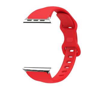 China 8 Shaped Buckle Soft Silicone Watch Strap Portable Replacement 38mm / 40mm / 42mm wholesale
