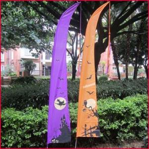 China Holiday Halloween Garden Flag witch and owl wholesale