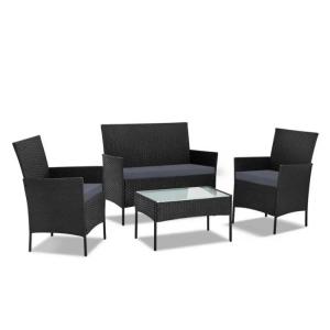 China Wicker Outdoor Corner Sofa Set Rattan Garden Chair With Metal Legs wholesale