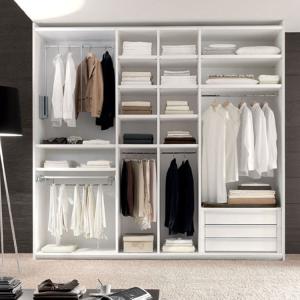 China Custom High Glossy Waterproof Bedroom Wall Wardrobe Acrylic / UV / Lacquer wholesale