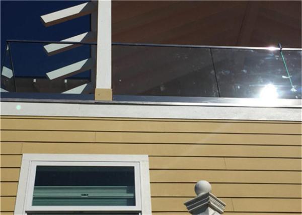 Prima Building Frameless Glass Railing System 850mm-1067mm Post Height , U