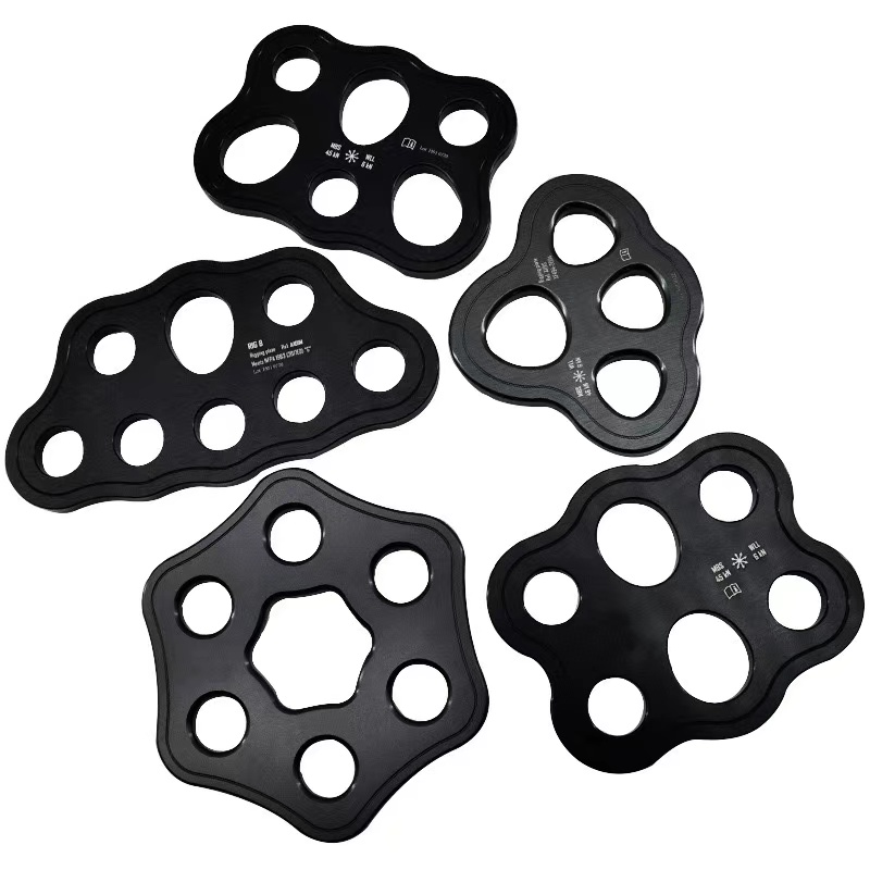 Versatile Multi-Hole Force Distribution Plate Climbing Gear Anchor Point Equipment