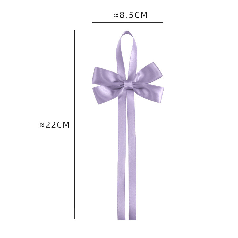 Gold Pre Tied Satin Ribbon Bow With Elastic Loop Satin Ribbon For Gift Wrapping