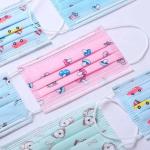 FDA Disposable Children Mask , Cartoon 3 Ply Kids Fashion Mask