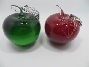 China Glass paperweight, glass apple, glass round ball, hand made glass, home decorative glass, art glass, glass color ball wholesale