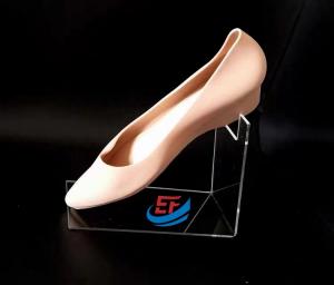 China Clear Transparent Acrylic High Heel Shoes Display Holder For Retail Shop on sale