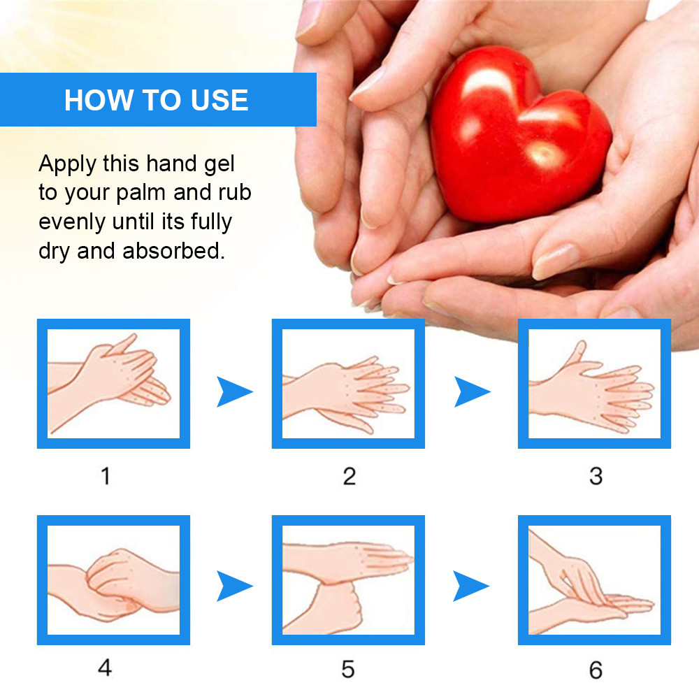 Portable Waterless Gel Instant Moisturizing / Advanced Hand Sanitizer Refreshing Gel