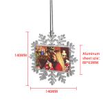 Blank High Transparent Plastic Sublimation Christmas Snowflake Ball Ornaments