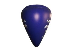 China Dark Blue Inflatable Advertising Conical Balloon / Outdoor Hanging Balls wholesale