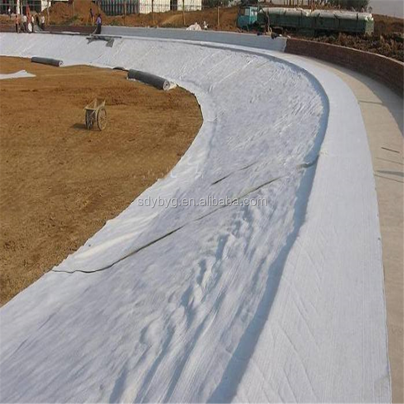 Polyester Fiber Long Fiber Needle Punched Non Woven Geotextile with Gram Weight 100g-700g