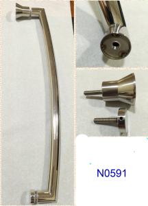China SUS304 Polished Chrome shower handle / glass door handle N0591 wholesale