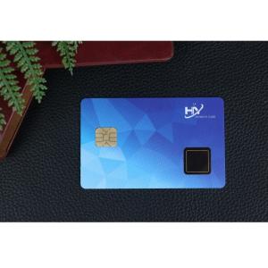 China Contact 7816 Chip Fingerprint Smart Cards IDEX Two Way Authentication wholesale