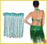 Colorful fashionable custom sequins rayon fringe tassel trimming for dancewear