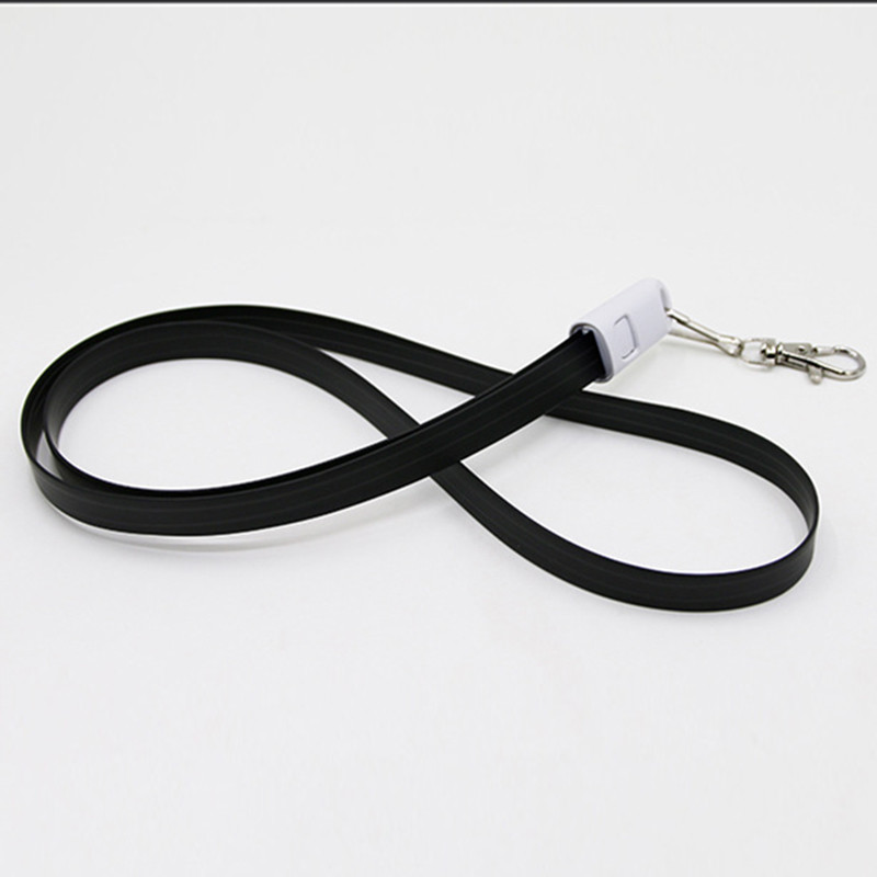 92cm USB 2.0 Charging Cable Name Card Mobile Phone Case Lanyard