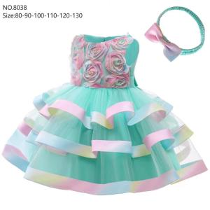 China girl's princess dress evening dress wear party dress ready goods ready to ship stock 40 wholesale
