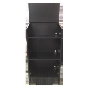 China 3 Tiers Black Cooking Stove Supermarket Display Racks Aluminum Adjustable Shelving wholesale