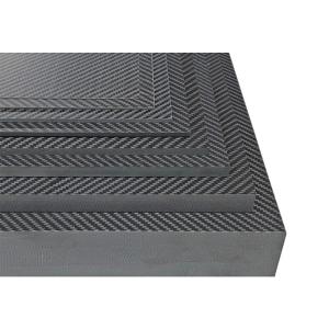 China Glossy Twill Carbon Fiber Sheet T300 Custom Carbon Fiber Plate wholesale