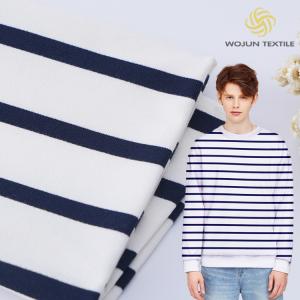 China Breathable Comfortable Striped Cotton Fabric For French Terry wholesale