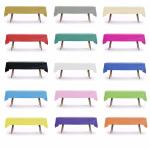 Solid Color Disposable Plastic Tablecloths