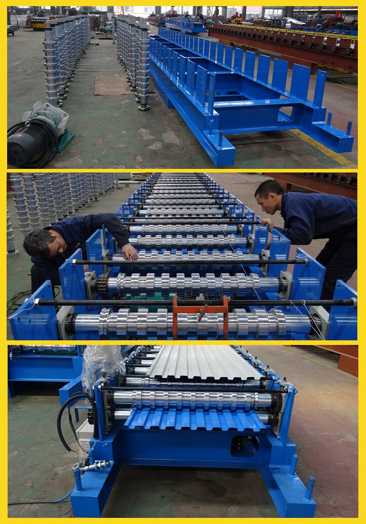Automatic Metal Tile Roof Ridge Cap Roll Forming Machine