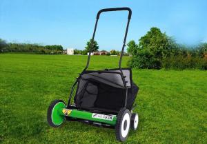 China 20 Inch Manual Garden Lawn Mower With 4 Wheels Cutting Height 34-64mm wholesale