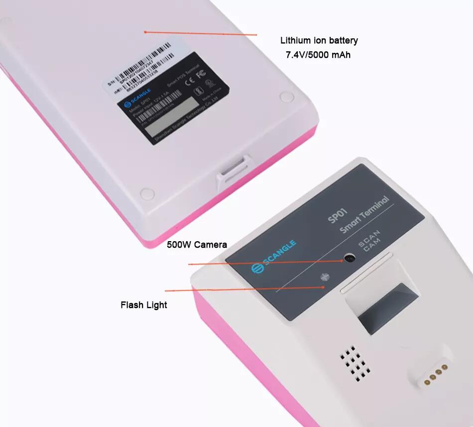 Barway Android Pos Barcode Scanner Mobile Handheld Device 3G/4G Terminal With Touch Screen