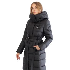 China FODARLLOY Ladies Warm Hooded Cotton-Padded Clothes Slim Long Down Winter Jackets Women Coats wholesale