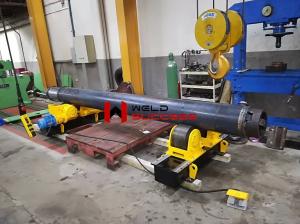 China CRS-20T-Screw Adjustable Welding Rotator Rubber Roller Wheels wholesale