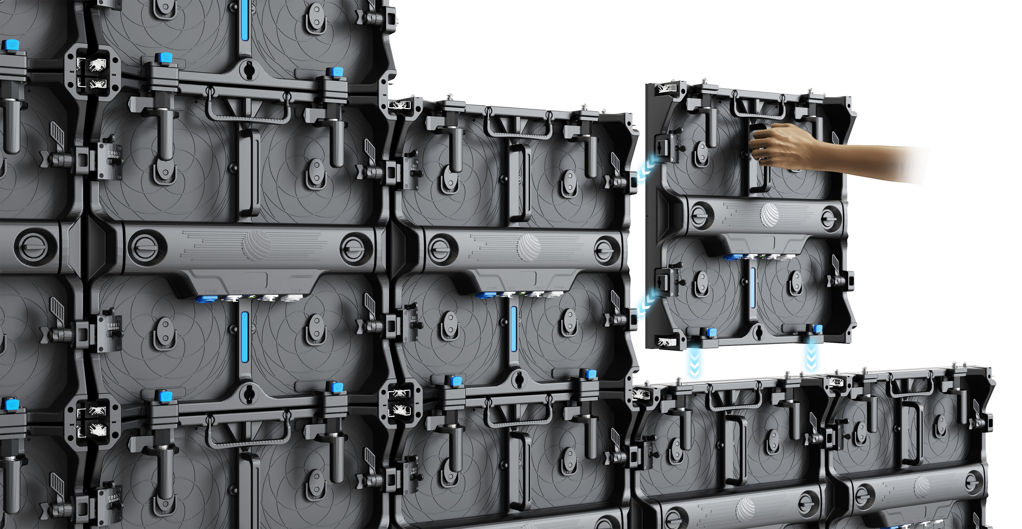Lightweight Indoor Rental LED Video Wall Panel Weight 7.4Kg for End Stage Performance