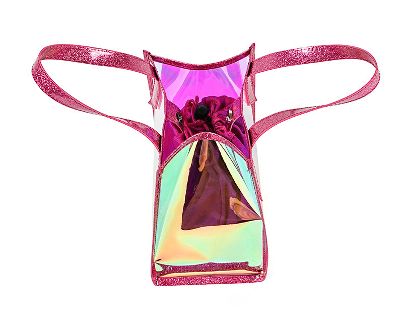 Cold Resistant Clear TPU Holographic Tote Bag With Handle