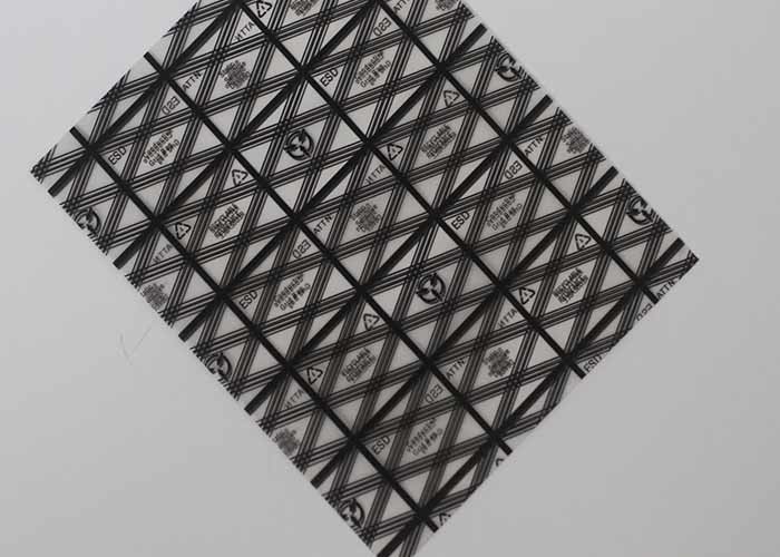 Smooth Surface Zipper Black Conductive Bags Anti - Rub With 2 Sealing Sides