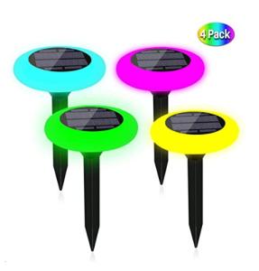 China 18MCD 4 Pack IP65 Colour Changing Solar Garden Lights wholesale