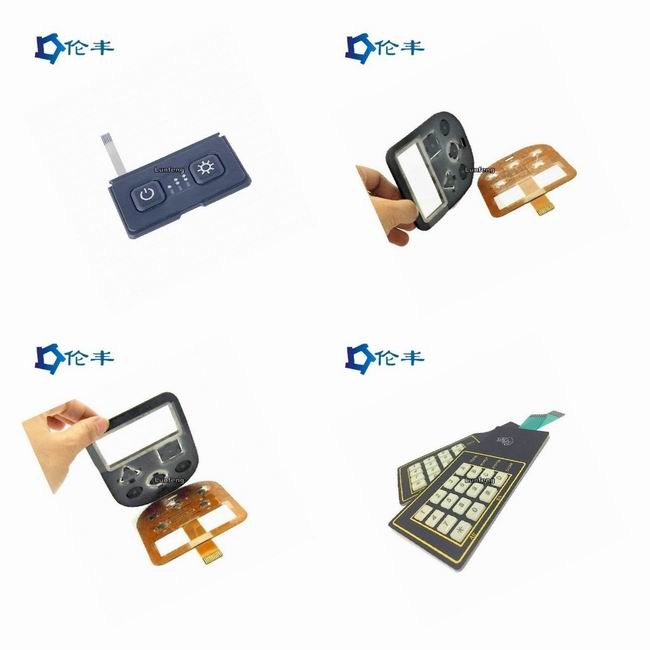 Metal Dome Silicone Rubber Keypad Membrane Switch 3M9080 Adhesive PET