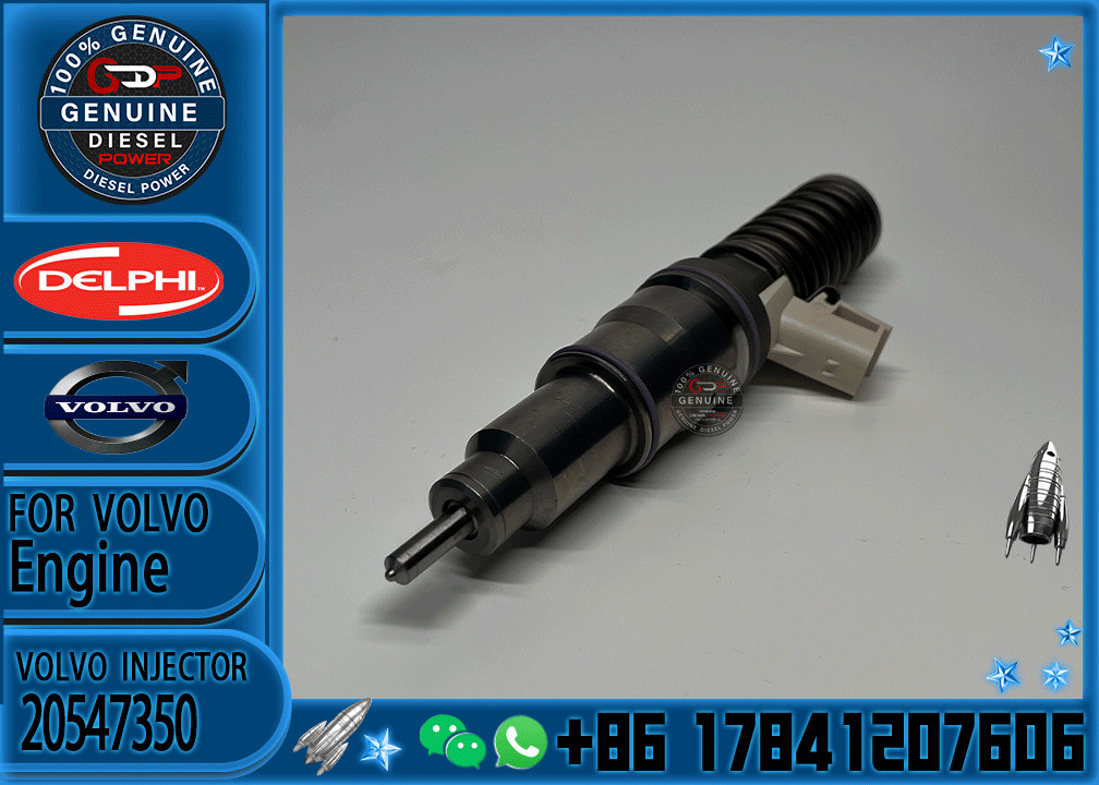 Manufacturer Supply Factory Direct Volvo Engine Common Rail Injector 20547350 85000416 Ex631016 Injector