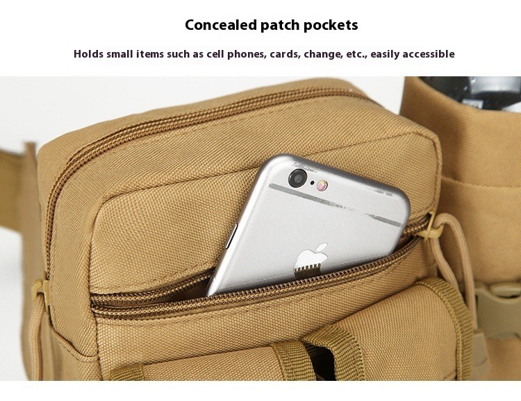Fanny Pack Men'S Multi-Functional Sports Waterproof Small Fanny Pack Kettle Satchel Outdoor Riding Fishing Travel Kit