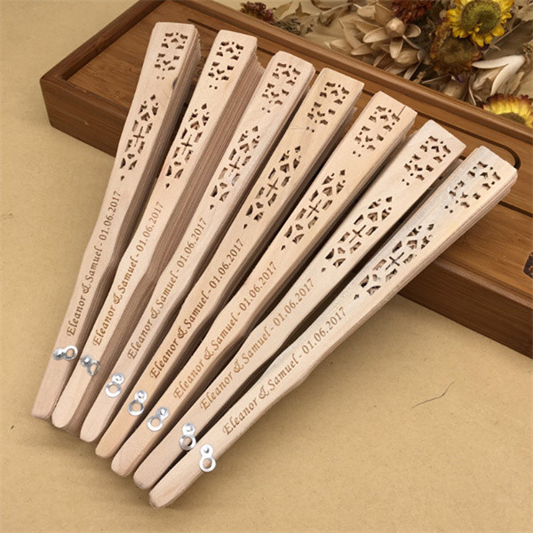 Colorful Chinese Personalized Folding Hand Fans 20.5cm For Wedding Gifts