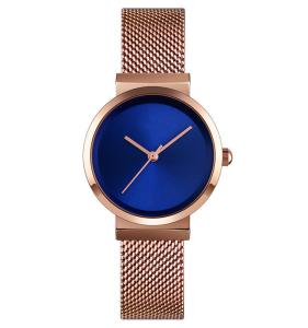 China quartz watch ladies 1595 Best Selling Quartz Watch Women Band Mesh Luxury Rose wholesale