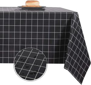 China Party Black Plaid Nordic Cloth Oilcloth Disposable Easter Tablecloth wholesale
