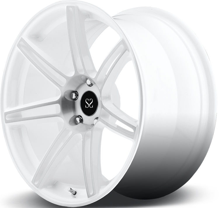 For Ferrari 5x114.3 White Machine Face 18 19 20 21 22 Inch 1-PC Forged Alloy Custom Wheels