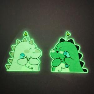 Heat Transfer Glowing Logo Customized Transfer Stickers For Clothes