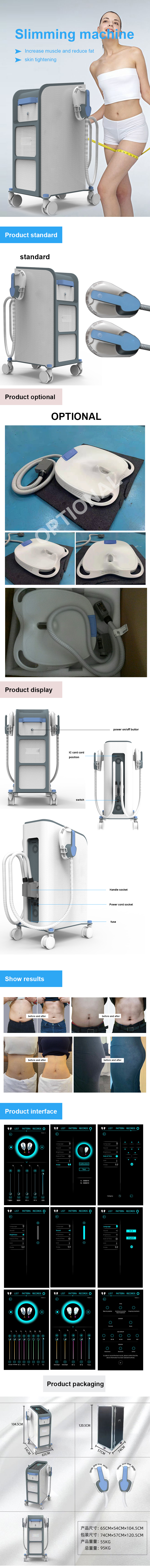 Healthy Efficient Ems Fat Burning Machine 100Hz Abs muscle stimulation
