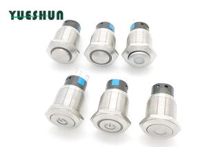 China LED Light Stainless Steel Push Button Switch 110V 220V Durable For Longstanding Press wholesale