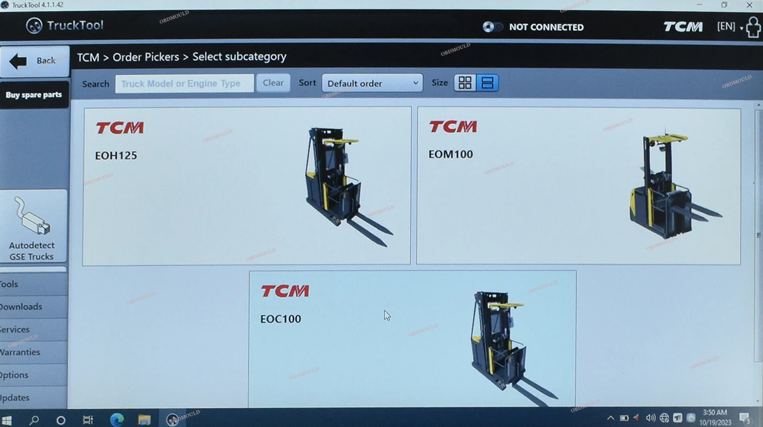 Universal Forklift Diagnostic Tool TruckTool For Resetting AGV Model Service Counter Wizard For MITSUBISHI, ET, TCM, UNI