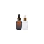 Square glass dropper bottles bottle with 15ml 30ml pump