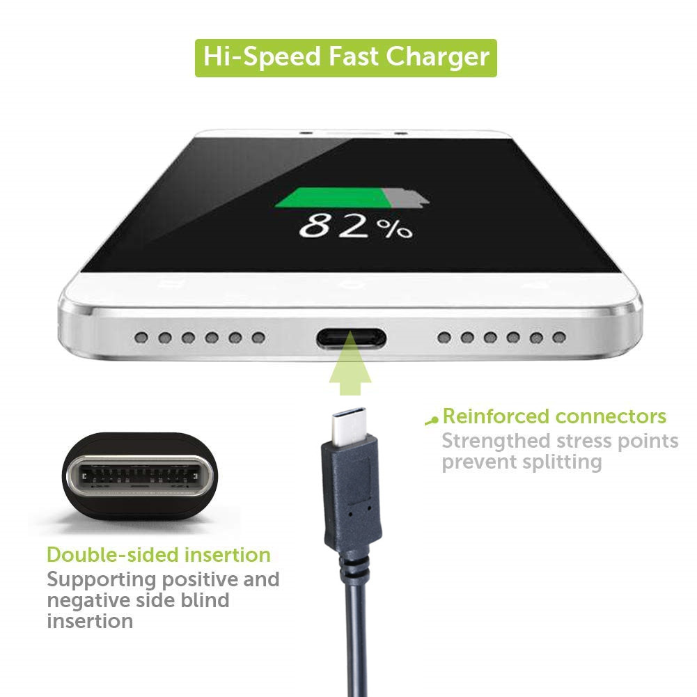 USB 3.0 Type C to C Cable 1m 2m 10ft Fast Charging Data Transfer